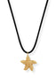 Starfish Charm Deri Kolye
