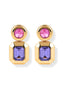 Vendome Cocktail Pink Purple Earrings