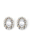 Ninon Oval Diamond Crystal Earrings