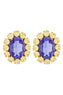 Ninon Oval Citrus Jam & Amethyst Earrings