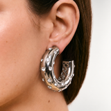 Dream XL Silver Hoop Earrings