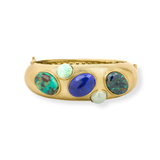 Athena Chrysocolla Amazonite Lapis Aquamarine Azurite Cuff Bileklik