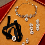 Loulou Trio Şeffaf Kristal Küpe