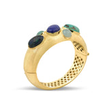 Athena Chrysocolla Amazonite Lapis Aquamarine Azurite Cuff Bileklik
