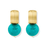 Assos Turkuaz Halka Küpe