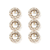 Loulou Trio Şeffaf Kristal Küpe