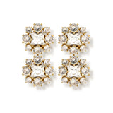 Donna Duo Şeffaf Kristal Küpe