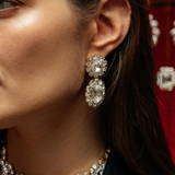 Dynasty Şeffaf Kristal Küpe