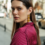 Melodia Trio Sarı Küpe