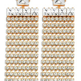 Cher Diamond Kristal Altın Kaplama Küpe