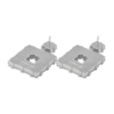 Bianca Diamond Crystal Earrings in Silver