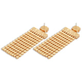 Cher Diamond Kristal Altın Kaplama Küpe