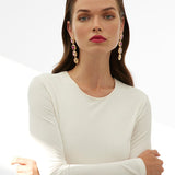 Dome Rose Uzun Küpe