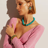 Mehry Turkuaz Güneş Küpe