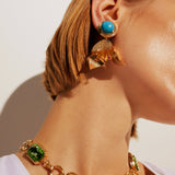 Bougainvillea Turkuaz Küpe