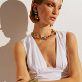 Bougainvillea Turkuaz Küpe